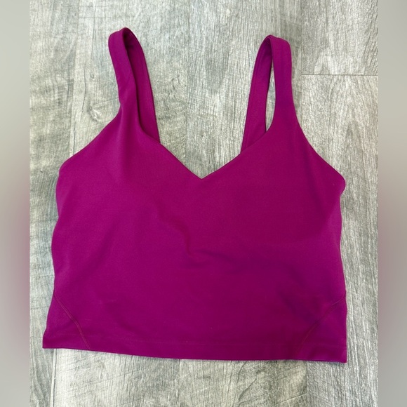 Lululemon Vibrant Purple Crop Top Size 8 - Picture 6 of 8